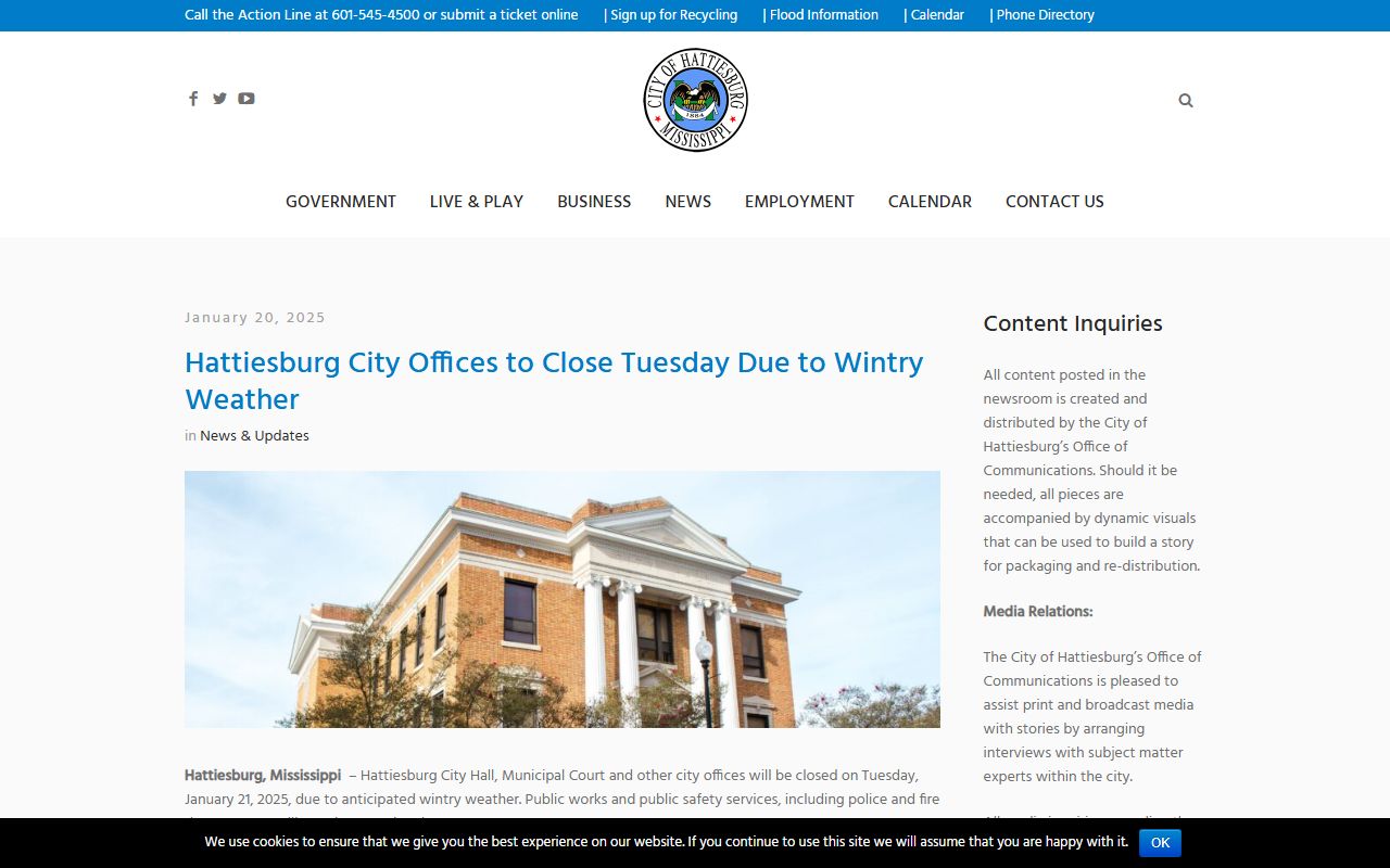 Forrest County court dockets affected by a Hattiesburg court closure notice