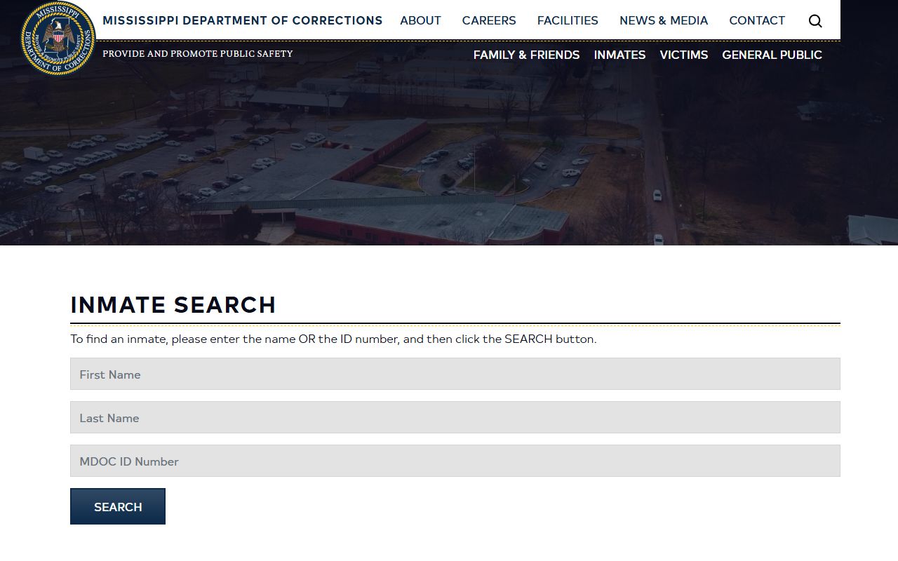 Forrest County inmate records MDOC state prison inmate search